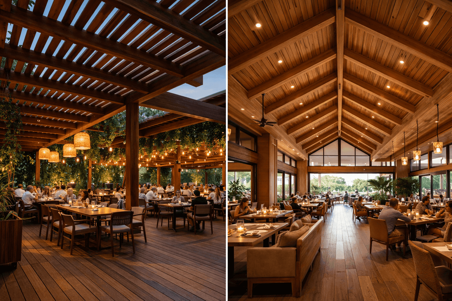 Techos de Madera para Restaurantes y Terrazas: Tipos, Instalación y Mantenimiento [Guía 2025]